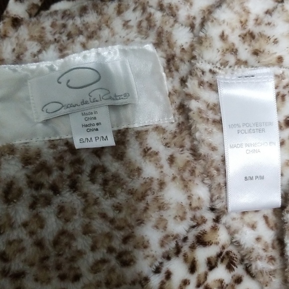 Oscar de la Renta buttery soft leopard print bathrobe - Picture 8 of 16